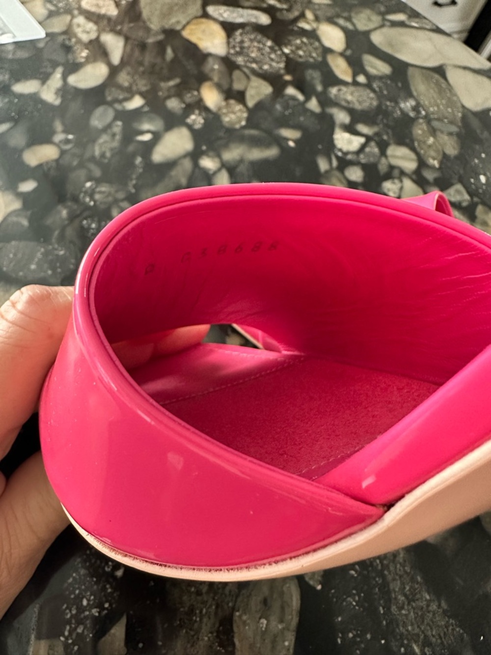 CHANEL Bright Pink Patent Leather Slide Mules - Picture 8 of 12
